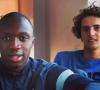 Antoine Conte pose avec Adrien Rabiot, le 21 août 2013.