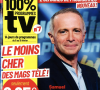 Samuel Etienne en couverture du magazine "100% Programmes TV".