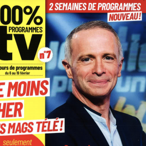 Samuel Etienne en couverture du magazine "100% Programmes TV".