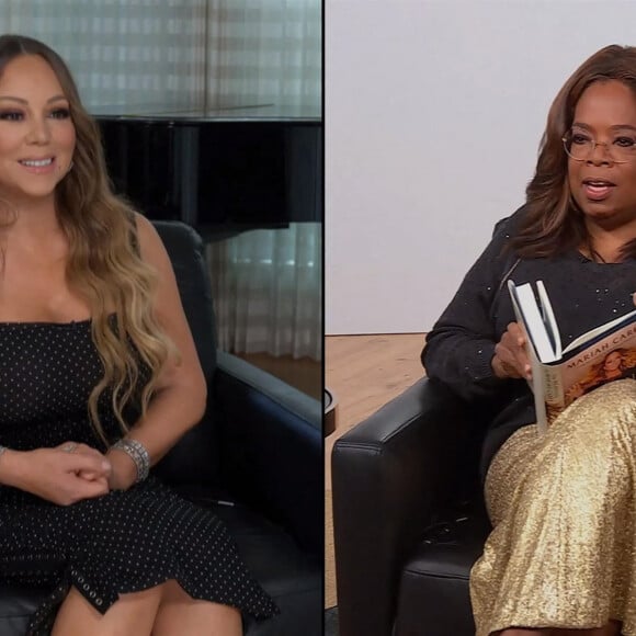 Mariah Carey dans l'émission "The Oprah Conversation for Apple TV+, The virtua"l, le 23 septembre 2020.