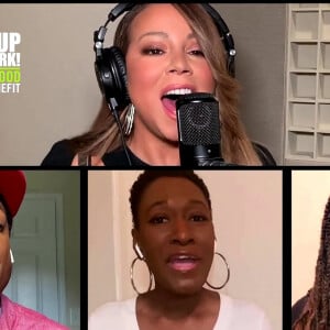 Mariah Carey interprète un medley de "Through the rain" et "Make it Happen" pour l'association caritative Rise Up New York ! afin d'aider les victimes de l'épidémie de coronavirus (COVID-19) le 12 mai 2020.