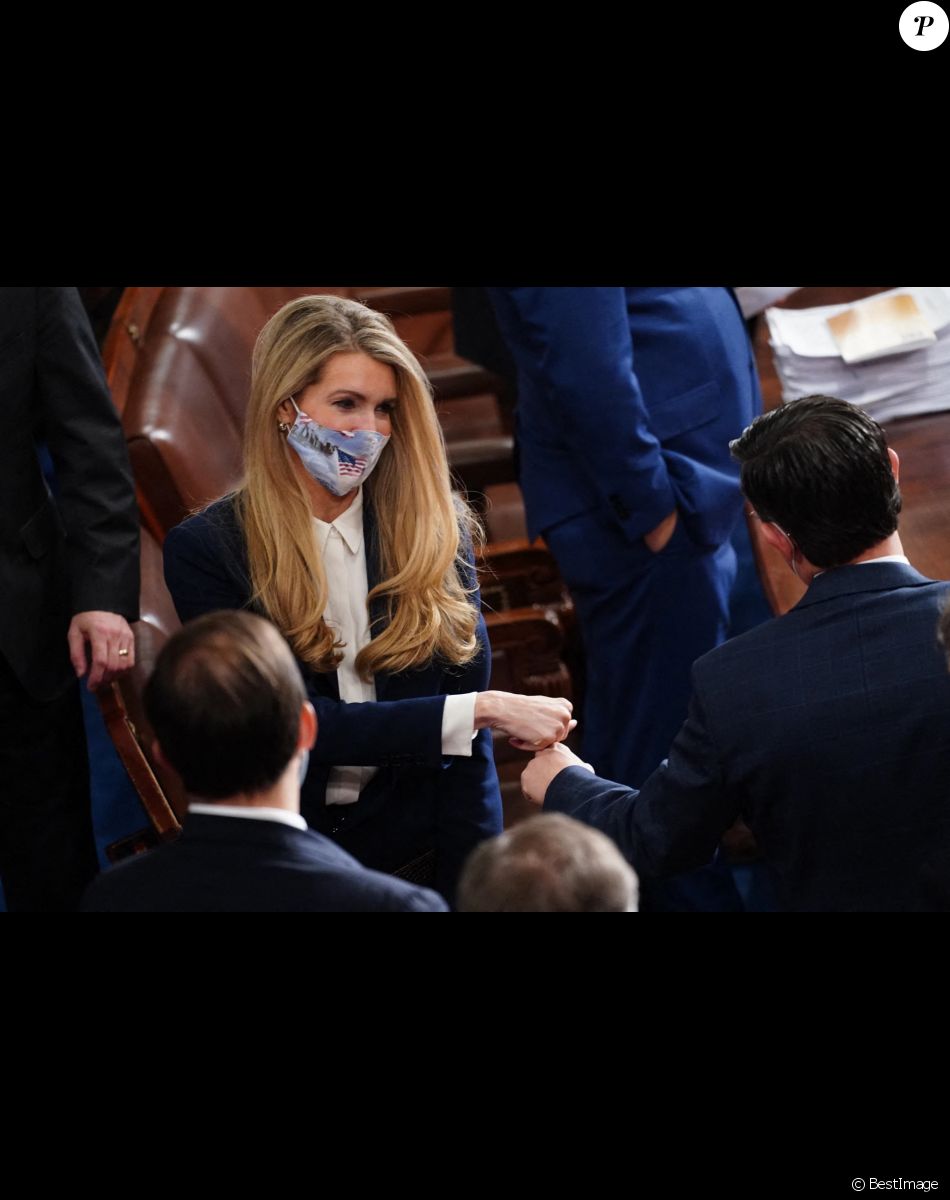 Ivanka Trump - Le vice-président des Etats-Unis et la porte-parole de la Maison Blanche lors de la proclamation des résultats des élections présidentielles devant les deux chambres du Congrès à Washington. Le 6 janvier 2021