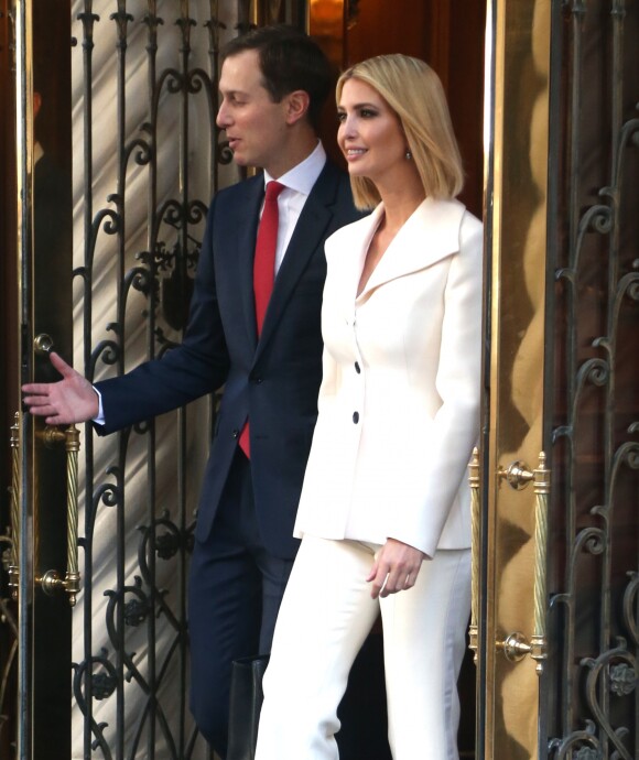 Jared Kushner et Ivanka Trump quittent leur appartement new-yorkais, le 24 septembre 2019.