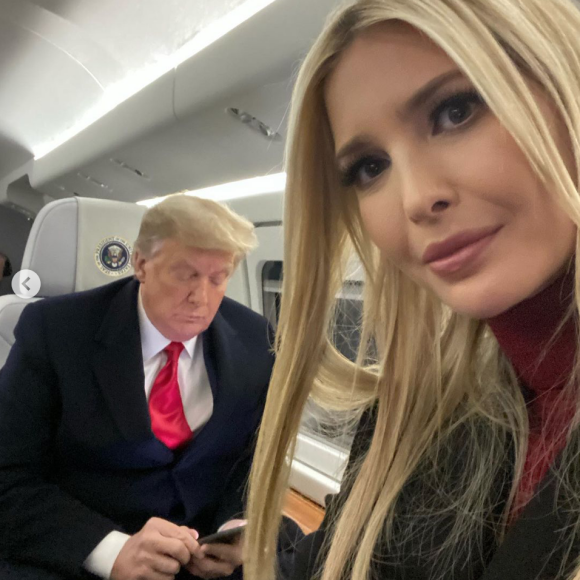 Ivanka Trump et son père Donald Trump. Décembre 2020.