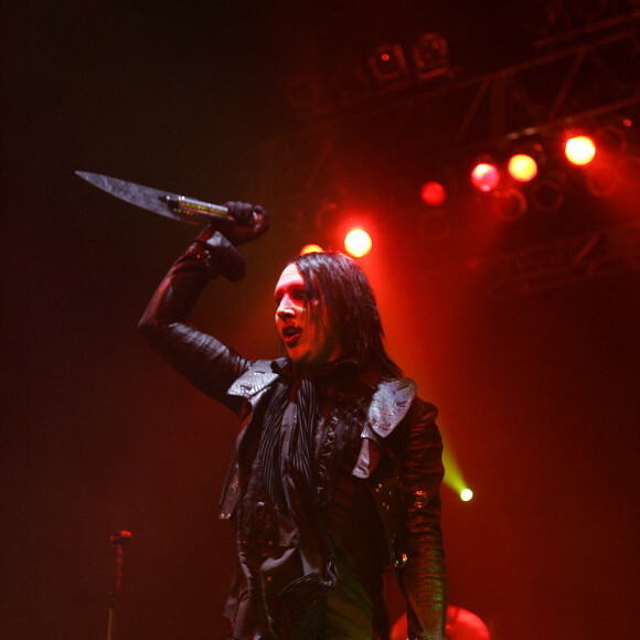 Marilyn Manson en concert Hammerstein Ballroom à New York, le 29 janvier 2008.