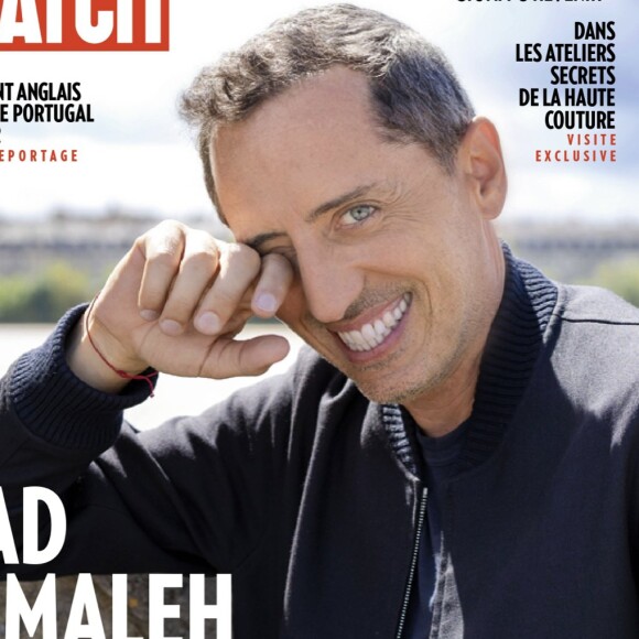 Gad Elmaleh pose pour Paris Match dans son édition du 4 février 2021.