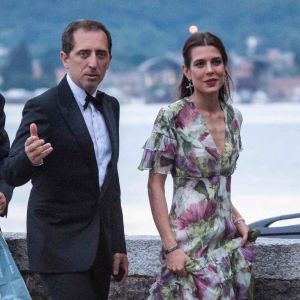 Charlotte Casiraghi et Gad Elmaleh à la soirée de mariage de Pierre Casiraghi et Beatrice Borromeo au château Rocca Angera à Angera sur les Iles Borromées, sur le Lac Majeur