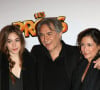 Richard Berry, sa compagne Pascale Louange et ses filles Josephine Berry et Coline Berry - Premiere du film "Les Profs" au Grand Rex a Paris, le 9 avril 2013.