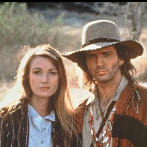 Jane Seymour et Joe Lando sur le tournage de la série "Docteur Quinn, femme médecin".