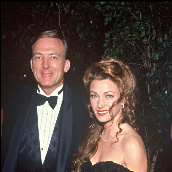 Jane Seymour et son mari aux Golden Globes en 1995. 