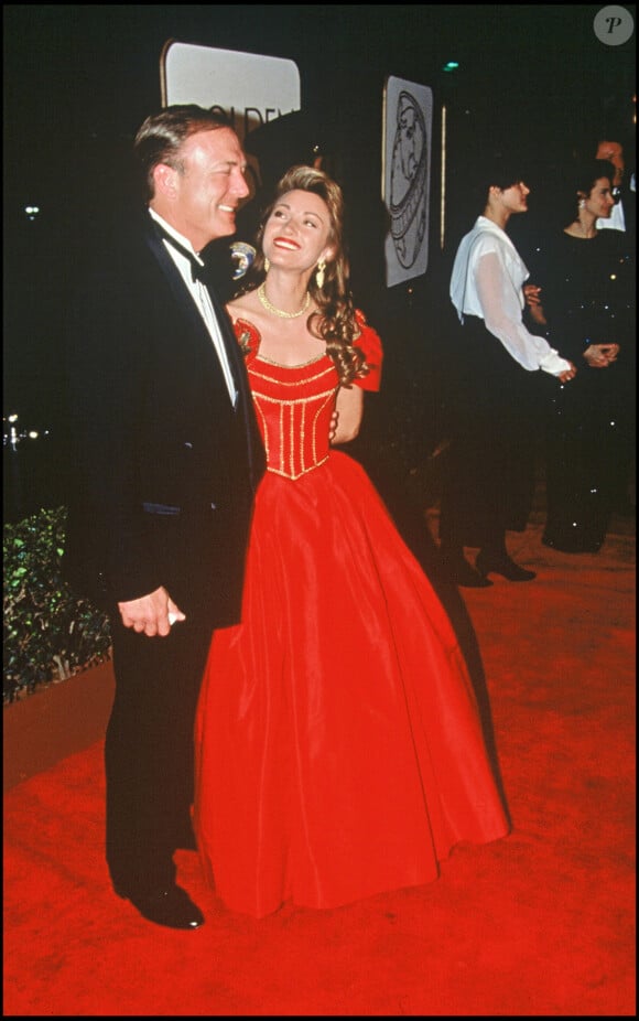 Jane Seymour et son mari aux Golden Globes en 1994.