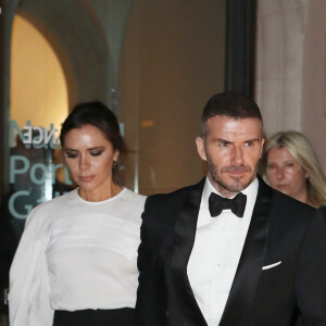 David Beckham et sa femme Victoria Beckham à la soirée Portrait Gala 2019 au musée National Portrait Gallery à Londres, Royaume Uni, le 12 mars 2019. 