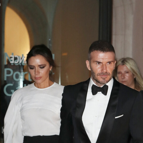 David Beckham et sa femme Victoria Beckham à la soirée Portrait Gala 2019 au musée National Portrait Gallery à Londres, Royaume Uni, le 12 mars 2019. 