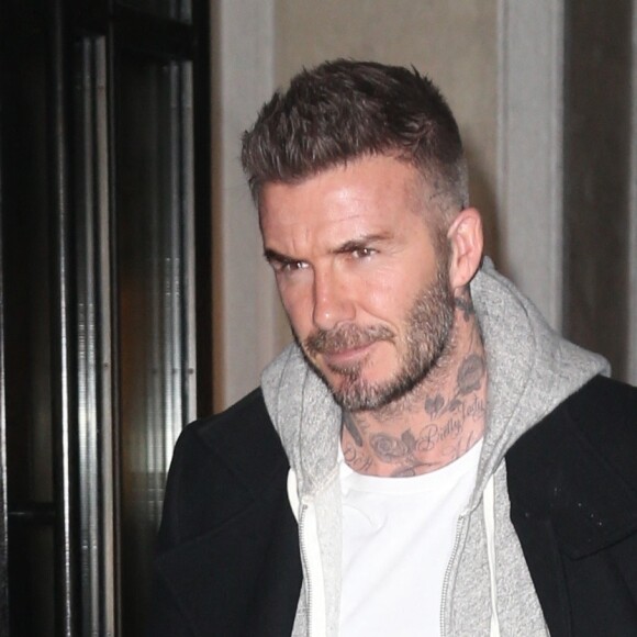 David Beckham lors de la soirée Reebok dans le quartier de East Side à New York. Le 22 janvier 2019 