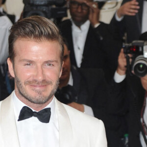 David Beckham et sa femme Victoria Beckham - Soirée du Met Ball / Costume Institute Gala 2014: "Charles James: Beyond Fashion" à New York, le 5 mai 2014. 