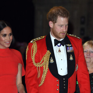 Le prince Harry, duc de Sussex, et Meghan Markle, duchesse de Sussex assistent au festival de musique de Mountbatten au Royal Albert Hall de Londres, Royaume Uni, le 7 mars 2020.