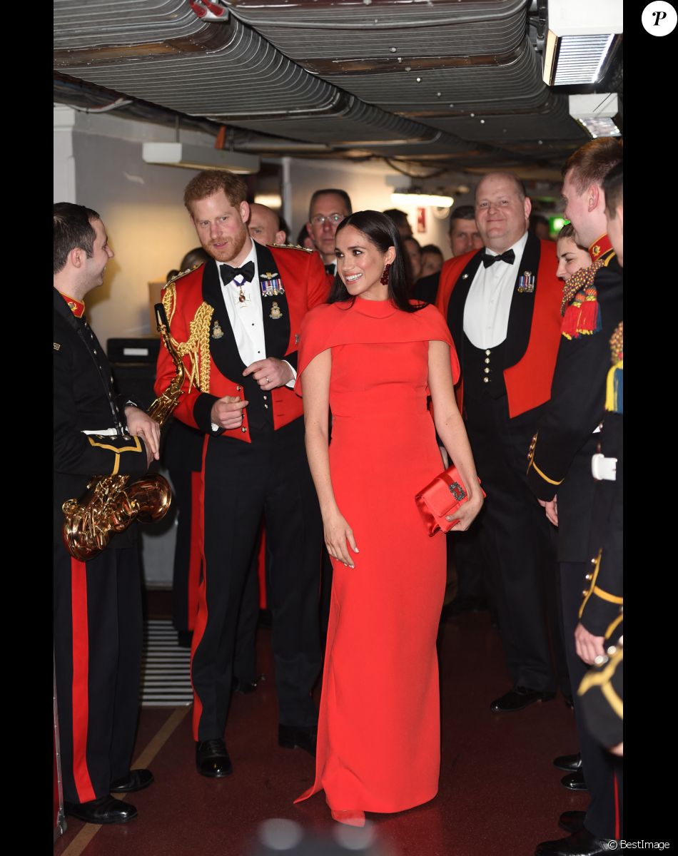 Le prince Harry, duc de Sussex, et Meghan Markle, duchesse de Sussex assistent au festival de musique de Mountbatten au Royal Albert Hall de Londres, Royaume Uni, le 7 mars 2020.