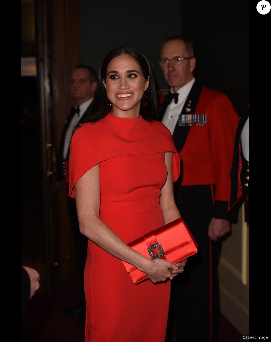 Le prince Harry, duc de Sussex, et Meghan Markle, duchesse de Sussex assistent au festival de musique de Mountbatten au Royal Albert Hall de Londres, Royaume Uni, le 7 mars 2020.