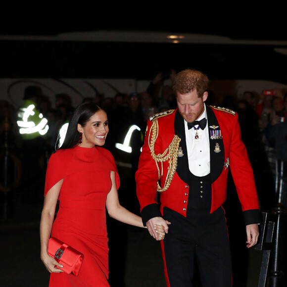 Le prince Harry, duc de Sussex, et Meghan Markle, duchesse de Sussex assistent au festival de musique de Mountbatten au Royal Albert Hall de Londres, Royaume Uni, le 7 mars 2020.