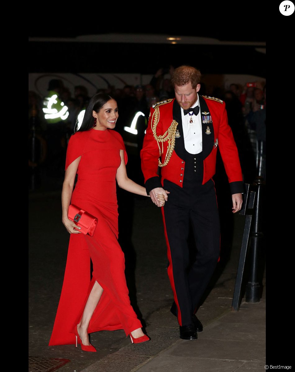 Le prince Harry, duc de Sussex, et Meghan Markle, duchesse de Sussex assistent au festival de musique de Mountbatten au Royal Albert Hall de Londres, Royaume Uni, le 7 mars 2020.