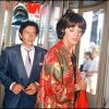 Archives - Anny Duperey et Bernard Giraudeau lors du festival de Cannes. 1987.