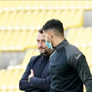 Raymond Domenech lors du match de football en ligue 1 Uber Eats Nantes contre Lens (1-1) au stade La Beaujoire à Nantes le 17 janvier 2021 © Dave Winter / Panoramic / Bestimage