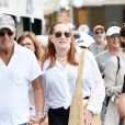 Bruce Springsteen et sa femme Patti Scialfa passent leurs vacances avec Steven Spielberg et sa femme Kate Capshaw à Portofino le 1er octobre 2019.