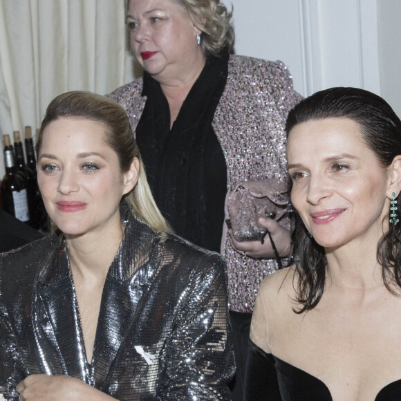 Dany Boon, Marion Cotillard, Juliette Binoche - Dîner de la cérémonie des César au Fouquet's à Paris le 2 mars 2017. © Olivier Borde-Dominique Jacovides/Bestimage