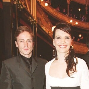 Benoît Magimel et Juliette Binoche aux César en 2002.