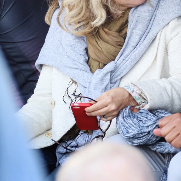 Valérie Trierweiler et son compagnon Romain Magellan - "Match des Légendes" au stade Chaban Delmas, à Bordeaux. Le 27 Mai 2019. © Patrick Bernard/Bestimage