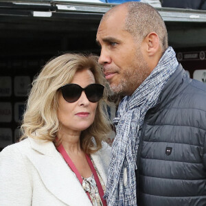 Valérie Trierweiler et son compagnon Romain Magellan - "Match des Légendes" au stade Chaban Delmas, à Bordeaux. © Patrick Bernard/Bestimage