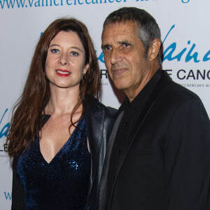 Julien Clerc et sa femme Hélène Grémillon lors de la soirée de Gala "Vaincre Le Cancer" organisée au profit de la lutte contre les Cancers dans les salons du Cercle de l'Union Interalliée à Paris, France. © Pierre Perusseau/Bestimage 