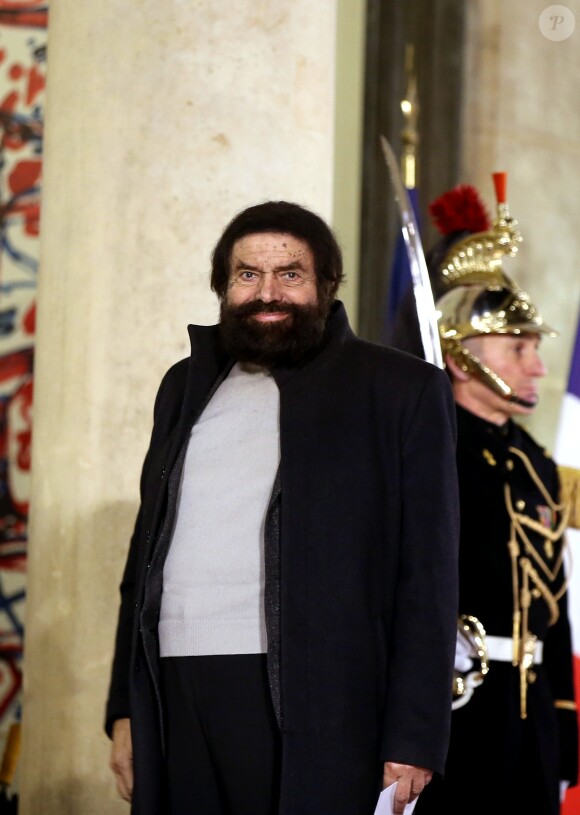 L'écrivain Marek Halter - Dîner officiel en l'honneur du président israélien et sa femme au palais de l'Elysée à Paris, le 23 janvier 2019. © Dominique Jacovides/Bestimage