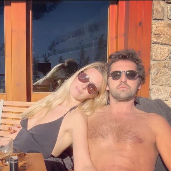 Frédéric Diefenthal et sa compagne Stéphanie. Instagram. Le 15 février 2021.