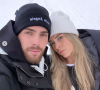 Luca Zidane et sa petite amie Marina en vacances à la montagne. Décembre 2020.