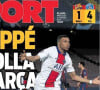 Kylian Mbappé en couverture de magazines de sport espagnols. Auteur d'un triplé le mardi 16 février 2021 face au Barça, Kylian Mbappé a réalisé sa plus belle performance européenne depuis son arrivée au PSG, lors des 8ème de finale aller de la Ligue des champions.