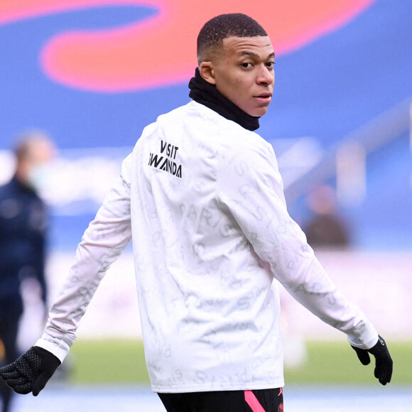 Kylian Mbappé (PSG) - Rencontre de football en ligue 1 Uber Eats - Paris Saint-Germain (PSG) (2) contre Nice (1) à Paris le 13 février 2021. © Philippe LecoeurPanoramic/Bestimage