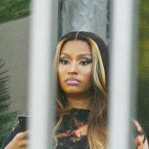 xclusif - Nicki Minaj enceinte se rend à une séance photo dans le quartier de West Hollywood à Los Angeles pendant l'épidémie de coronavirus (Covid-19), le 20 juillet 2020