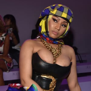 Nicki Minaj lors du défilé Versace "Collection Prêt-à-Porter Printemps/Eté 2019" lors de la Fashion Week de Milan, Italie.