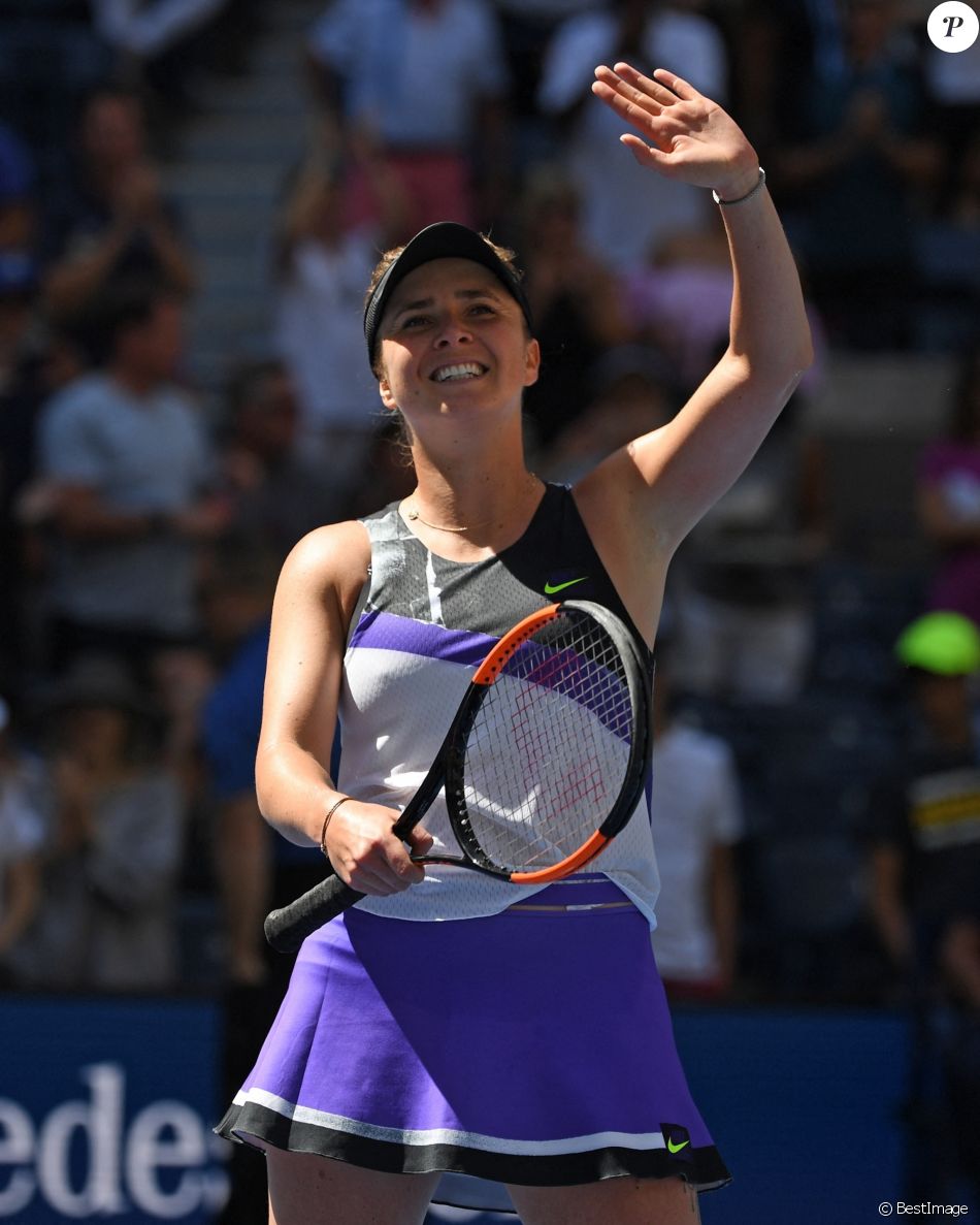 Elina Svitolina affrontera Serena.Williams en demi finale de l'US Open. Ici lors de son match de quart de finale contre Johanna Konta le 3 septembre 2019.