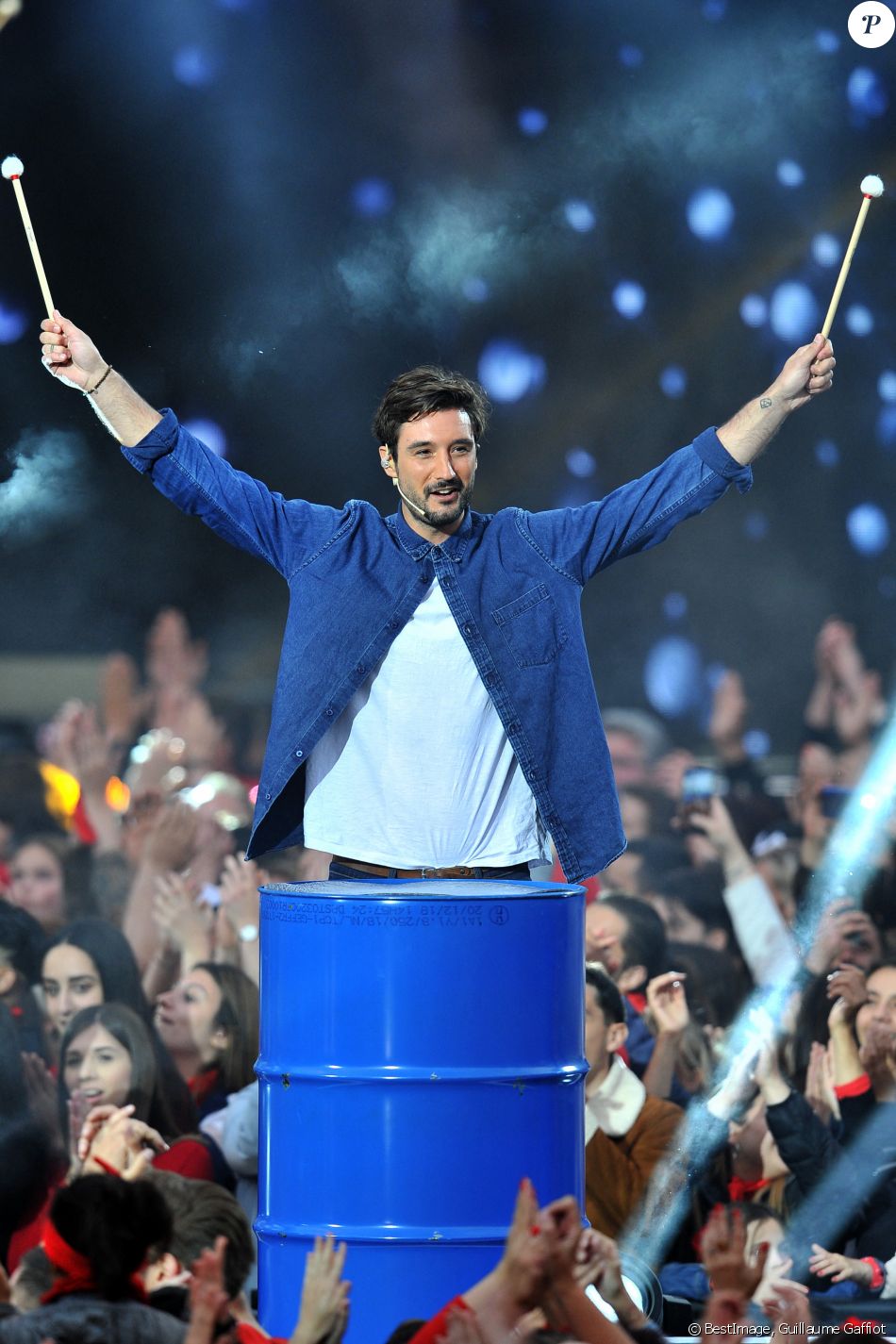 Exclusif - Jérémy Frérot lors de l'enregistrement de l'émission "La Chanson de l'Année 2019" aux Arènes de Nîmes, le 16 mai 2019. © Guillaume Gaffiot/Bestimage