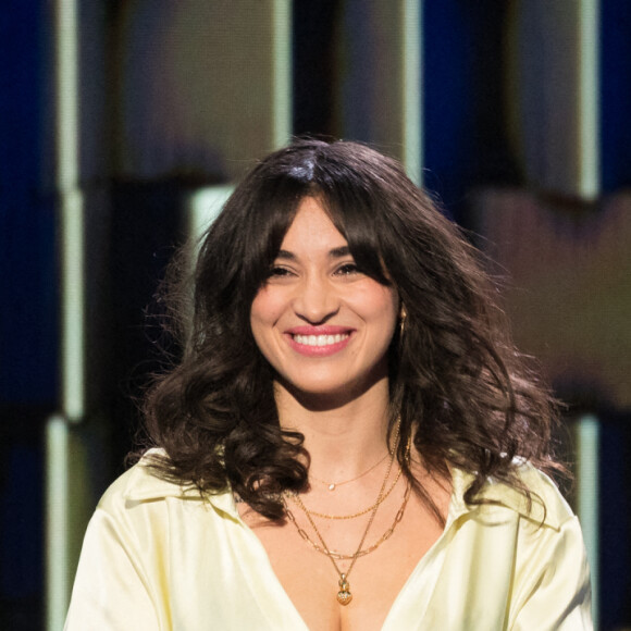 Exclusif - Camélia Jordana - Enregistrement de l'émission "La Boîte à Secrets". Le 18 janvier 2021. © Tiziano Da Silva / Bestimage