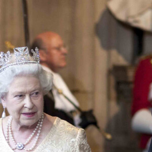 La reine Elizabeth et le prince Philip au Parlement en 2010.