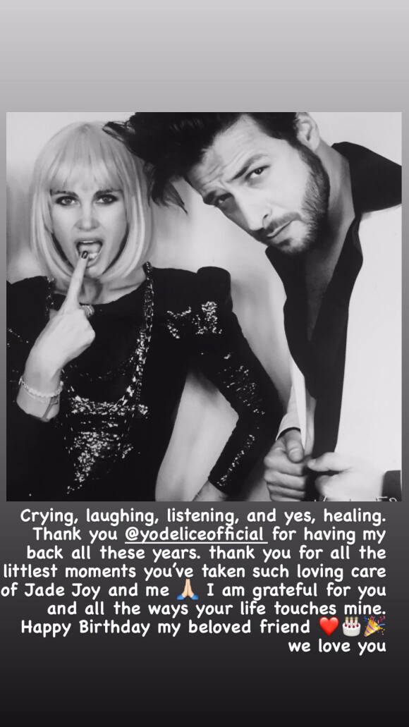 Laeticia Hallyday adresse un joli message à son ami Maxim Nucci (Yodelice) sur Instagram, le 23 février 2021.