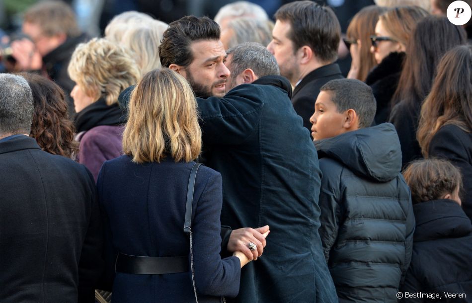 Maxim Nucci - Arrivées des personnalités en l'église de La Madeleine pour les obsèques de Johnny Hallyday à Paris le 8 decembre 2017. © Veeren/Bestimage