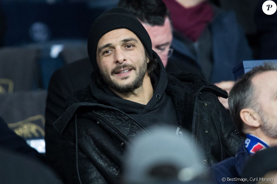Maxim Nucci dans les tribunes lors du match de Champions League "PSG - Galatasaray (5-0)" au Parc des Princes à Paris, le 11 décembre 2019. © Cyril Moreau/Bestimage