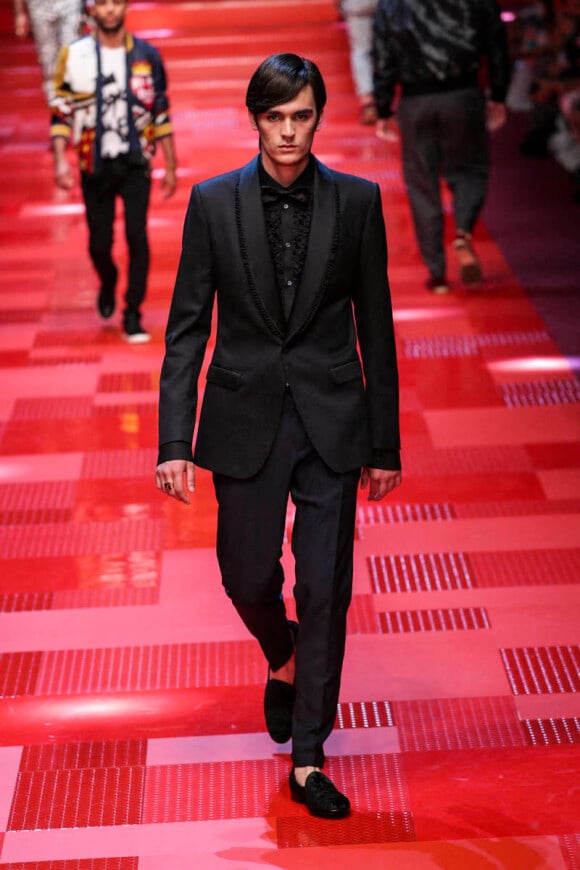 Alain-Fabien Delon - Défilé de mode Hommes "Dolce & Gabbana" 2018 lors de la fashion week de Milan. Le 17 juin 2017.