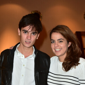 Exclusif - Alain-Fabien Delon et sa soeur Anouchka Delon lors de la projection du documentaire "Alain Delon, cet Inconnu" au cinéma Club Etoile à Paris le 21 octobre 2015. © Giancarlo Gorassini / Bestimage 