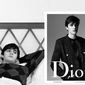 Alain-Fabien Delon pose pour la nouvelle campagne printemps/été 2016 de Dior Hommes.