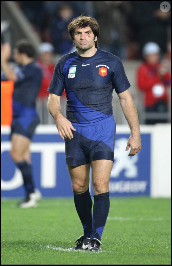 Christophe Dominici lors de la Coupe du monde de rugby en 2007.